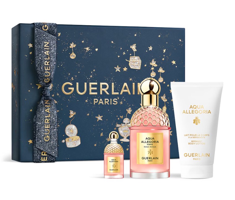 Guerlain Aqua Allegoria Forte Rosa Rossa - EDP 75 ml + tělové mléko 75 ml + EDP 7,5 ml