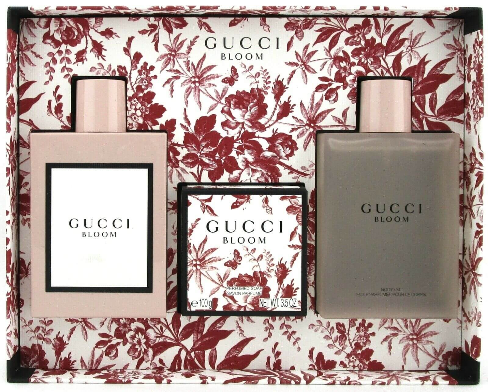 Gucci Bloom - EDP 100 ml + EDP 7,4 ml + mýdlo 100 g | Parfemy.cz