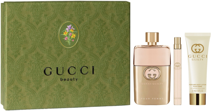 Levně Gucci Guilty Pour Femme Spring Edition - EDP 90 ml + tělové mléko 50 ml + EDP 10 ml