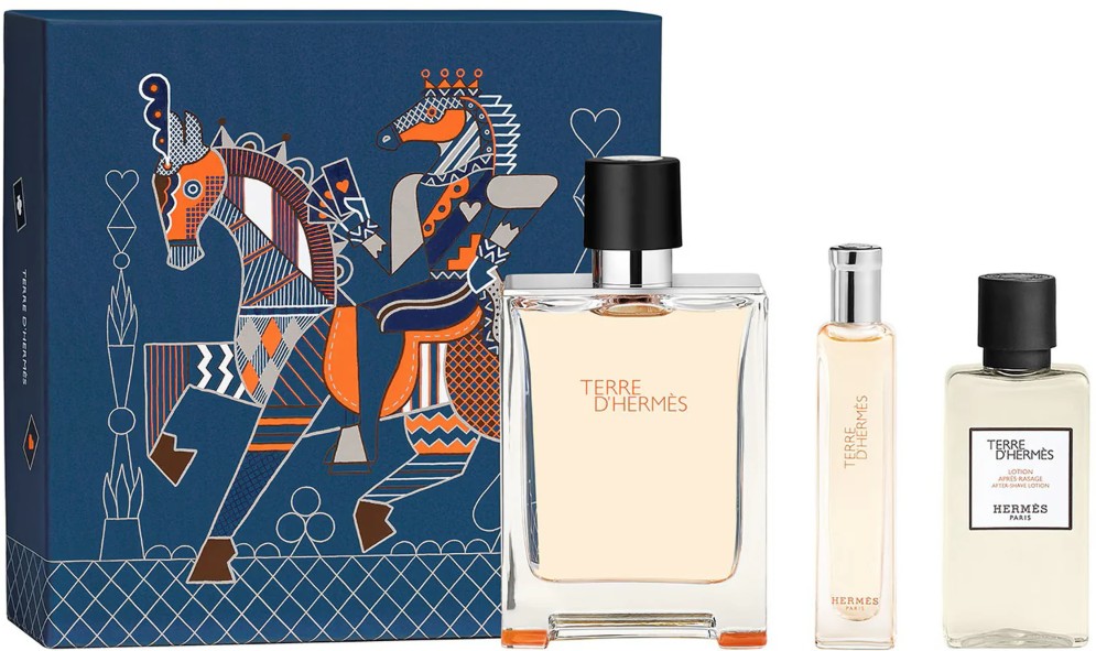Hermes Terre D` Hermes - EDT 100 ml + voda po holení 40 ml + EDT 15 ml