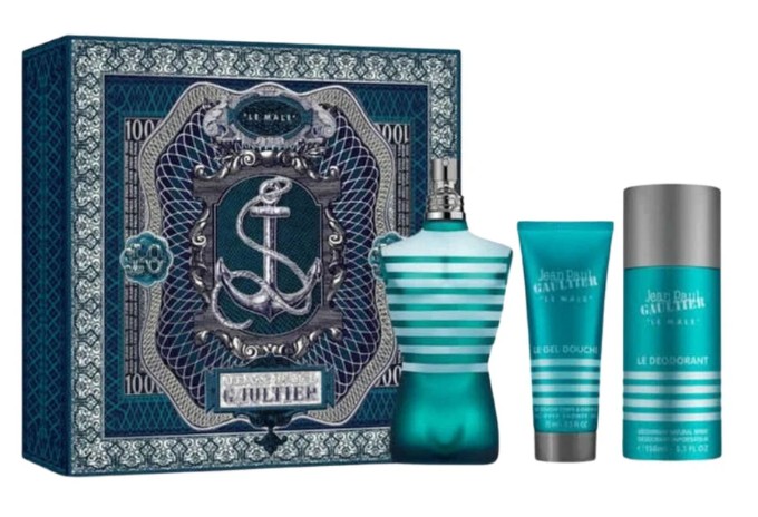 Le Male - EDT 125 ml + sprchový gel 75 ml + deodorant ve spreji 150 ml