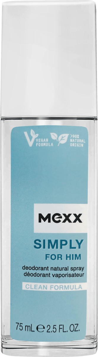 Mexx Simply For Him - deodorant s rozprašovačem 75 ml