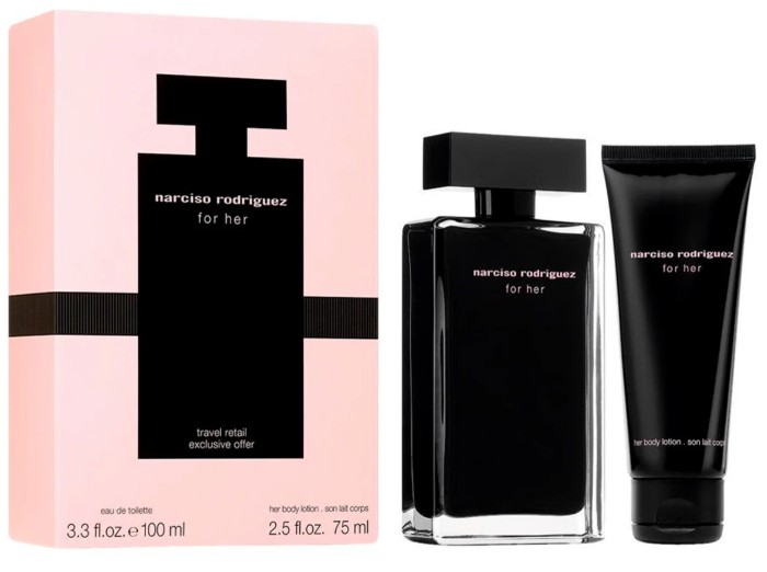 Narciso Rodriguez For Her - EDT 100 ml + tělové mléko 75 ml