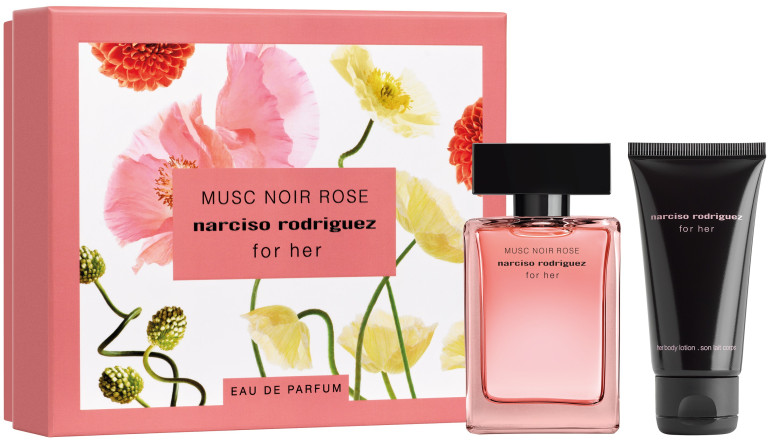 Levně Narciso Rodriguez Musc Noir Rose For Her - EDP 50 ml + tělové mléko 50 ml