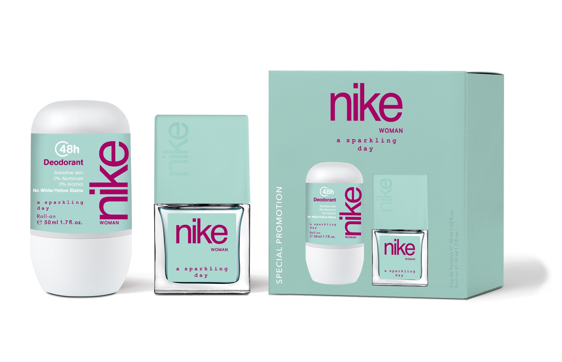 Nike A Sparkling Day - EDT 30 ml + roll-on 50 ml