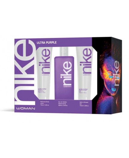 Nike Ultra Purple Woman - EDT 100 ml + tusfürdő 75 ml + testápoló 75 ml
