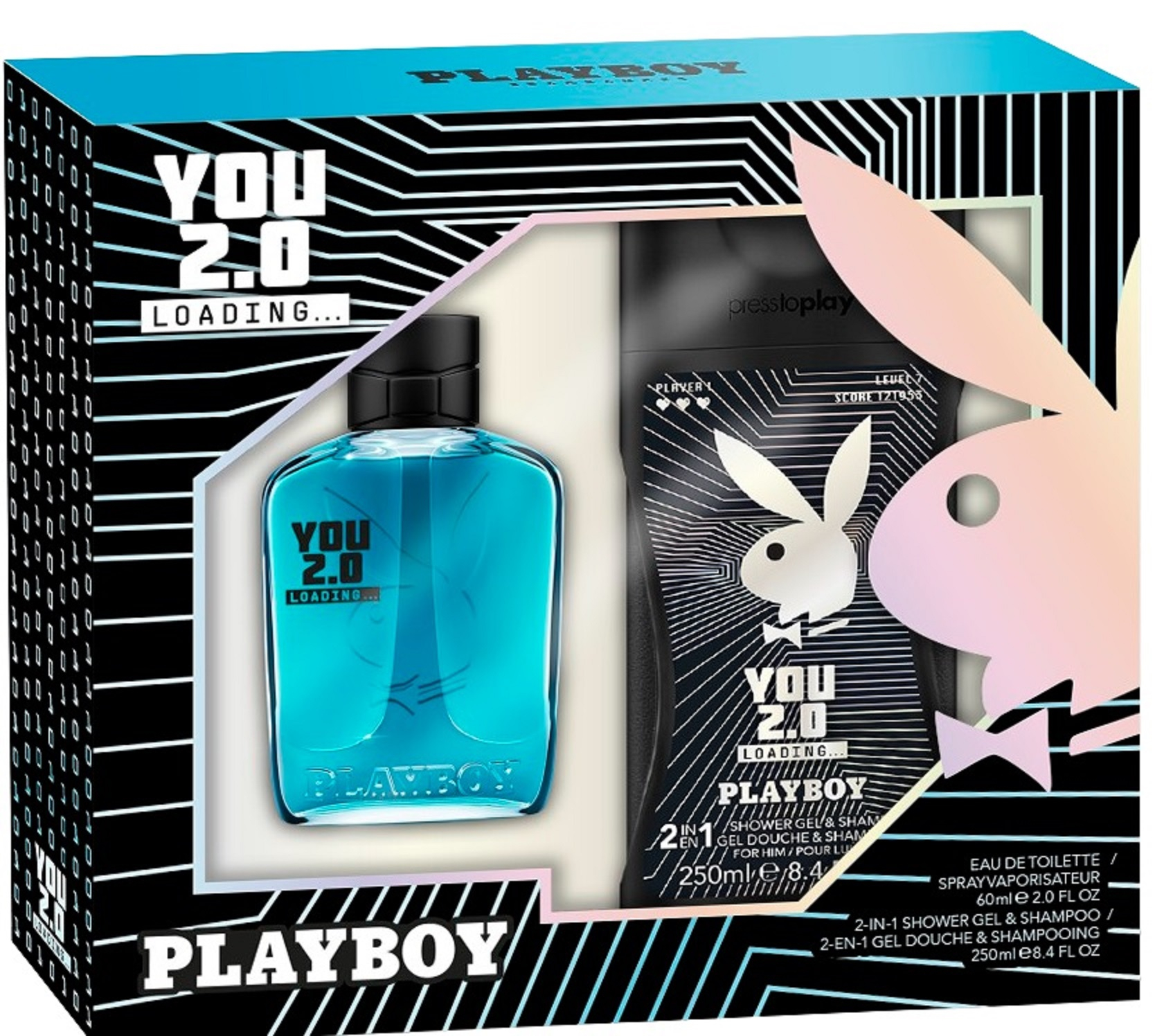 Playboy You 2.0 Loading For Him - EDT 60 ml + sprchový gel 250 ml