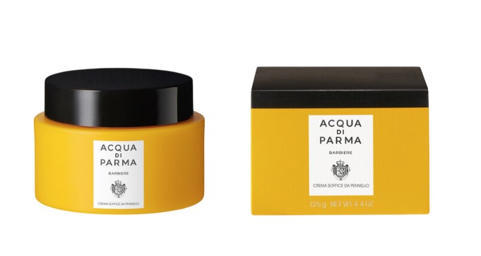 Luxusní krém na holení Acqua Di Parma Barbiere v krabičce, barva šedá