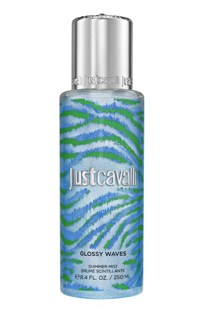 Roberto Cavalli Glossy Waves - třpytivý tělový sprej 250 ml