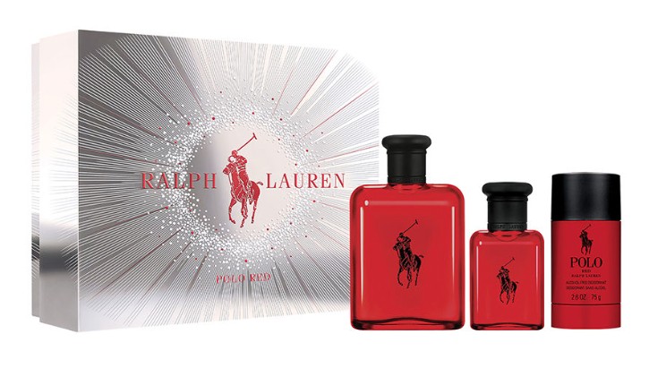 Ralph Lauren Polo Red - EDT 125 ml + EDT 40 ml + tuhý deodorant 75 ml
