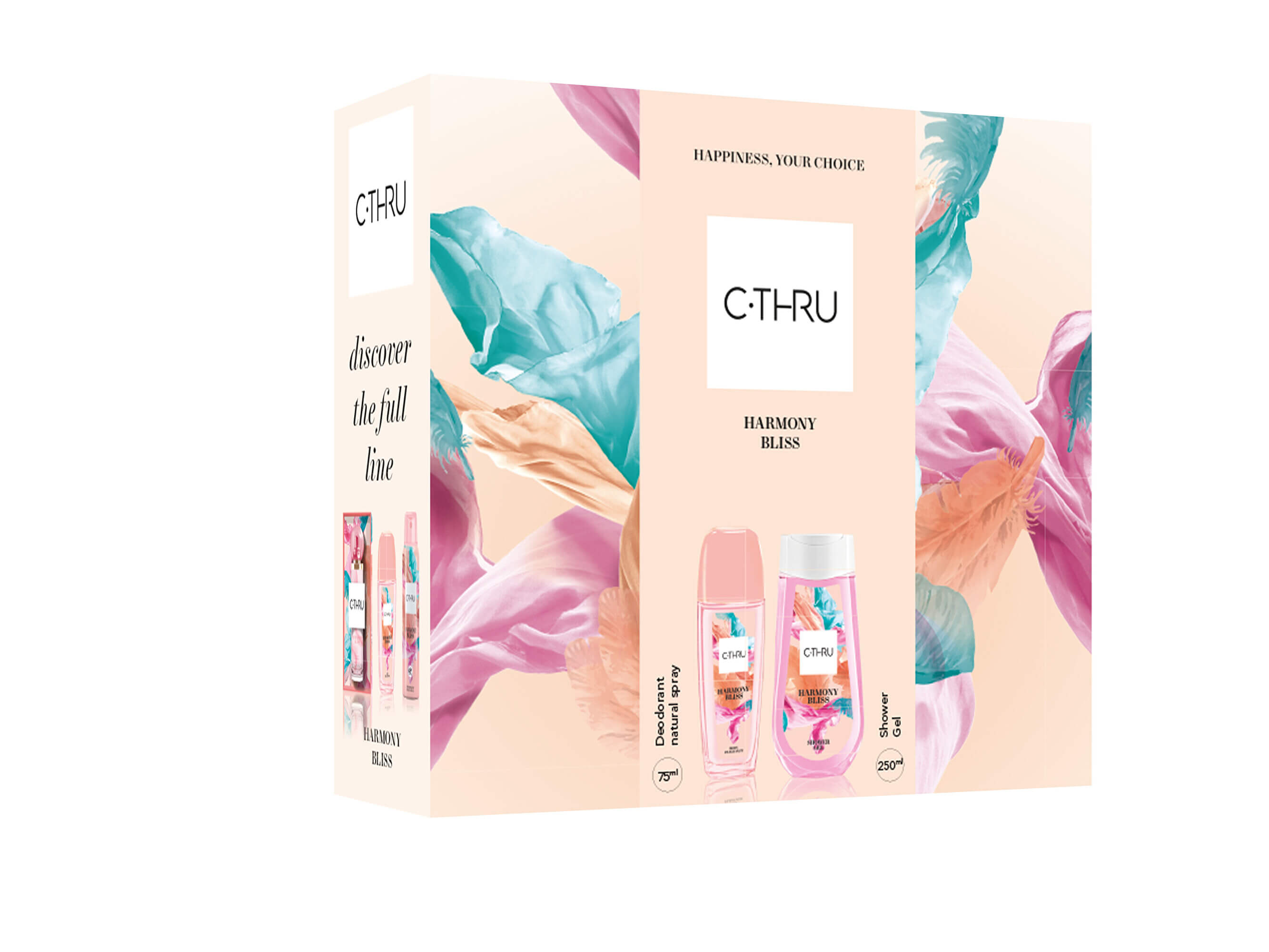 Levně C-THRU Harmony Bliss - deodorant s rozprašovačem 75 ml + sprchový gel 250 ml