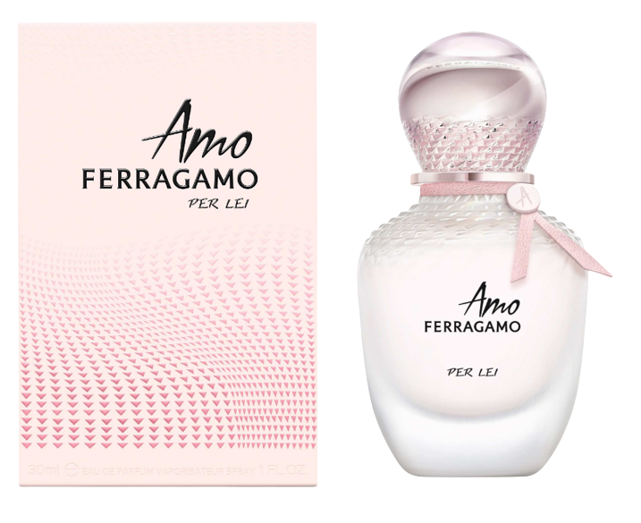 Dámský parfém Amo Per Lei Ferragamo v růžovém flakonu