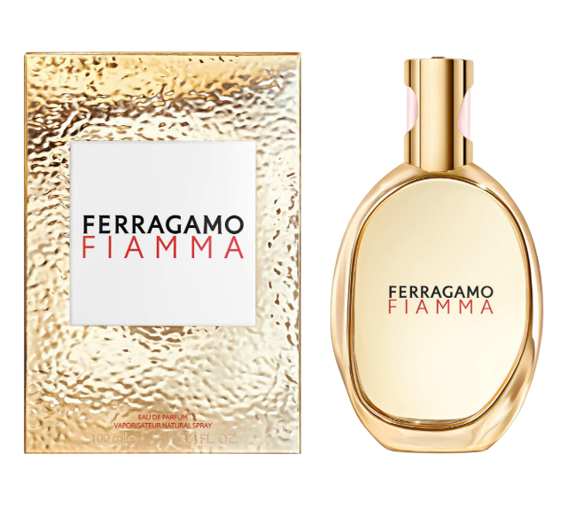 Parfém Ferragamo Fiamma v krabičce, tmavě růžový nálev