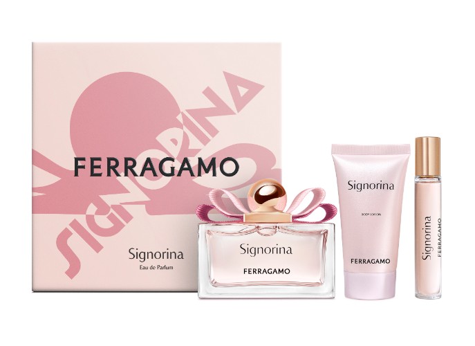 Ferragamo Signorina - EDP 100 ml + tělové mléko 50 ml + EDP 15 ml