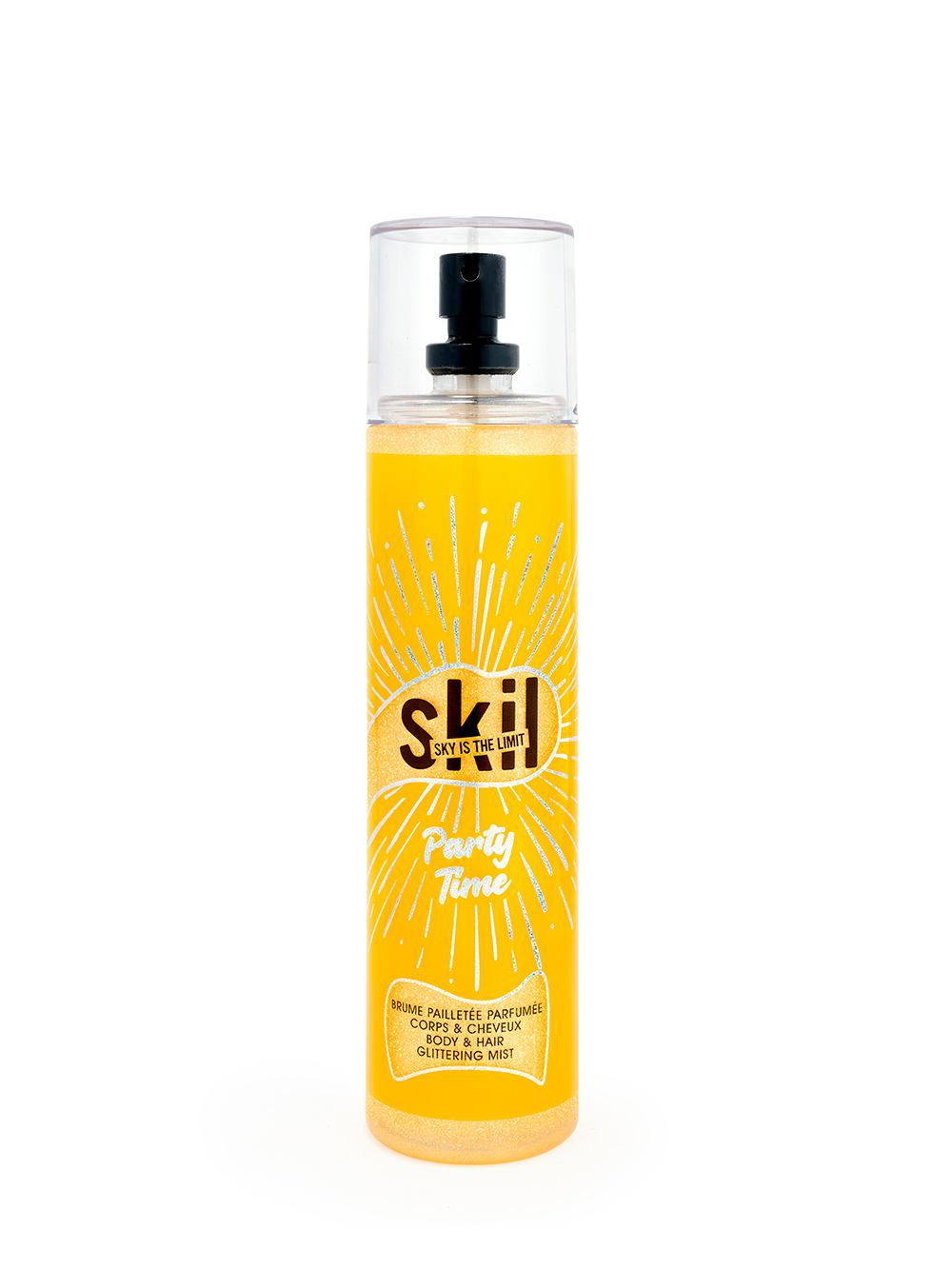 Skil Party Time - třpytivá parfémovaná mlha na tělo a vlasy 250 ml
