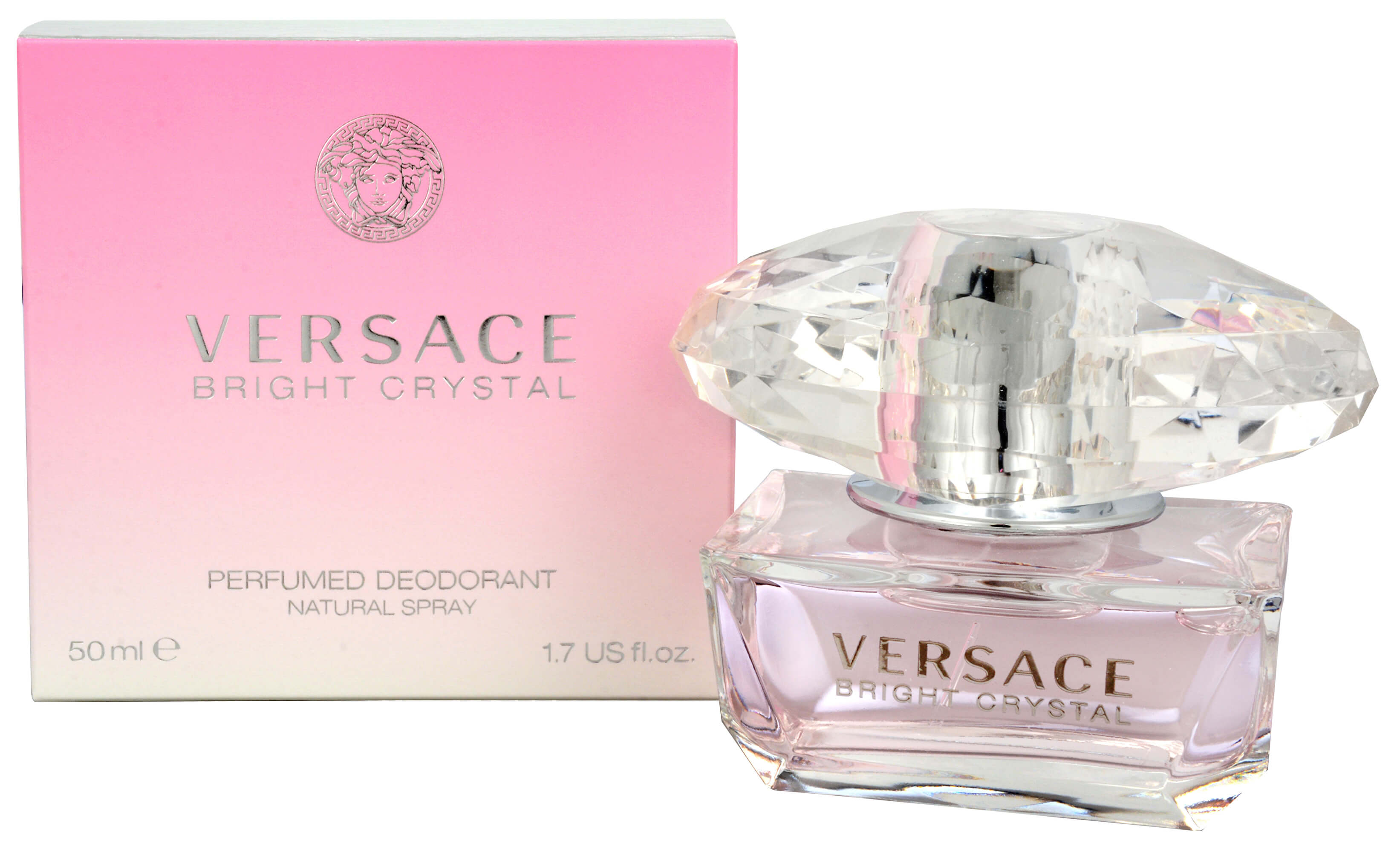 Versace Bright Crystal - deodorant s rozprašovačom 50 ml + 2 mesiace na vrátenie tovaru
