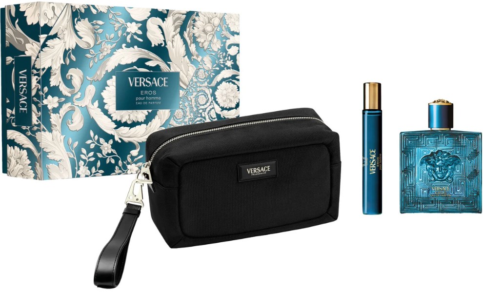 Versace Eros - EDP 100 ml + EDP 10 ml + kosmetická taštička