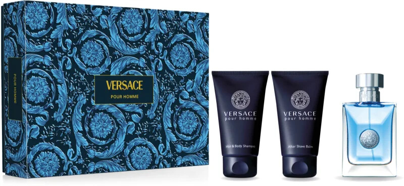 Versace Pour Homme - EDT 50 ml + sprchový gel 50 ml + balzám po holení 50 ml
