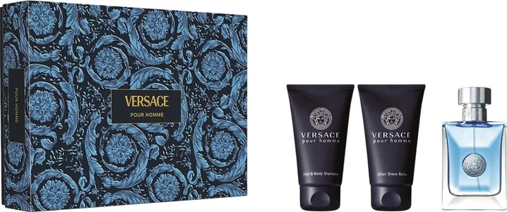 Versace Pour Homme - EDT 50 ml + sprchový gel 50 ml + balzám po holení 50 ml