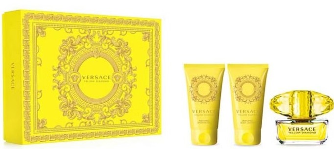 Versace Yellow Diamond - EDT 50 ml + telové mlieko 50 ml + sprchový gél 50 ml