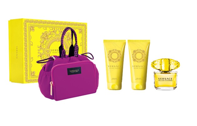 Versace Yellow Diamond - EDT 90 ml + testápoló 100 ml + tusfürdő 100 ml + kozmetikai táska