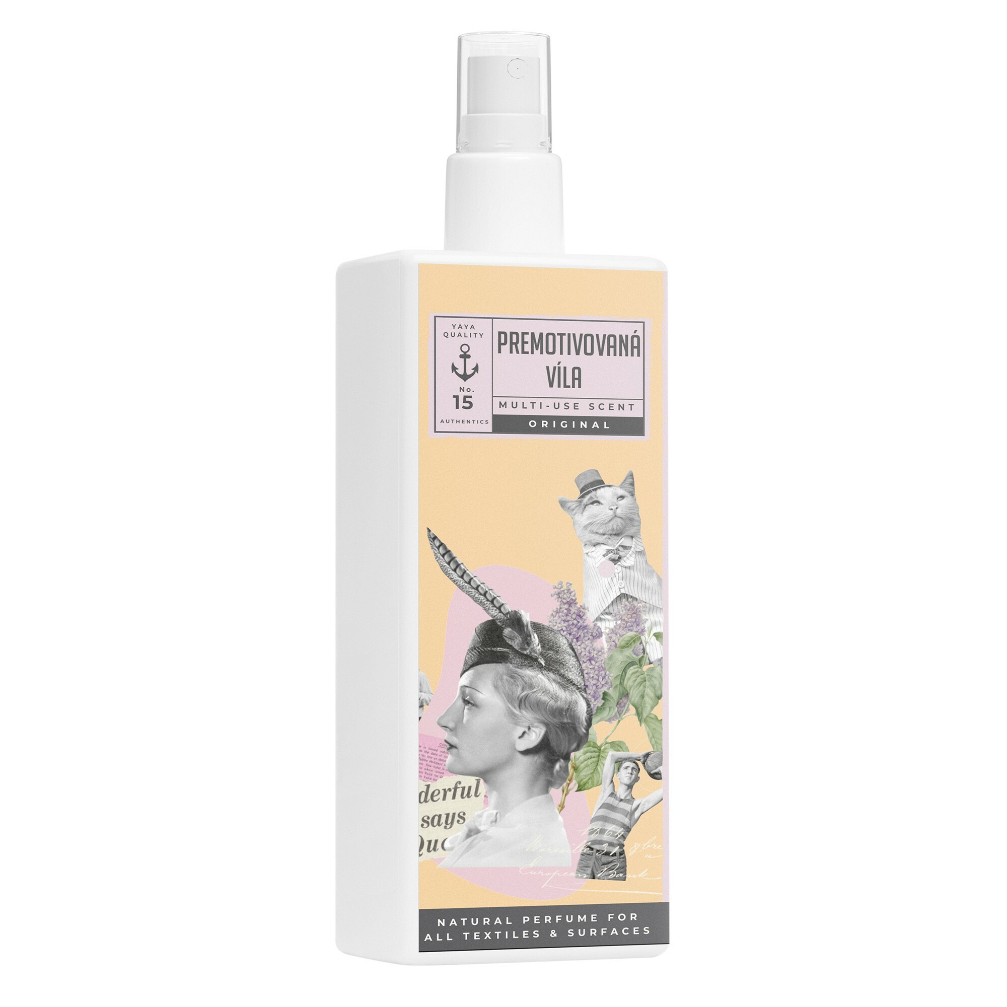 YaYa original Přemotivovaná Víla - přírodní textilní a bytový parfém nové generace 250 ml