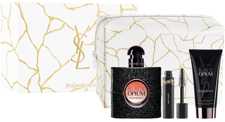 Yves Saint Laurent Black Opium - EDP 50 ml + tělové mléko 50 ml + řasenka 2 ml