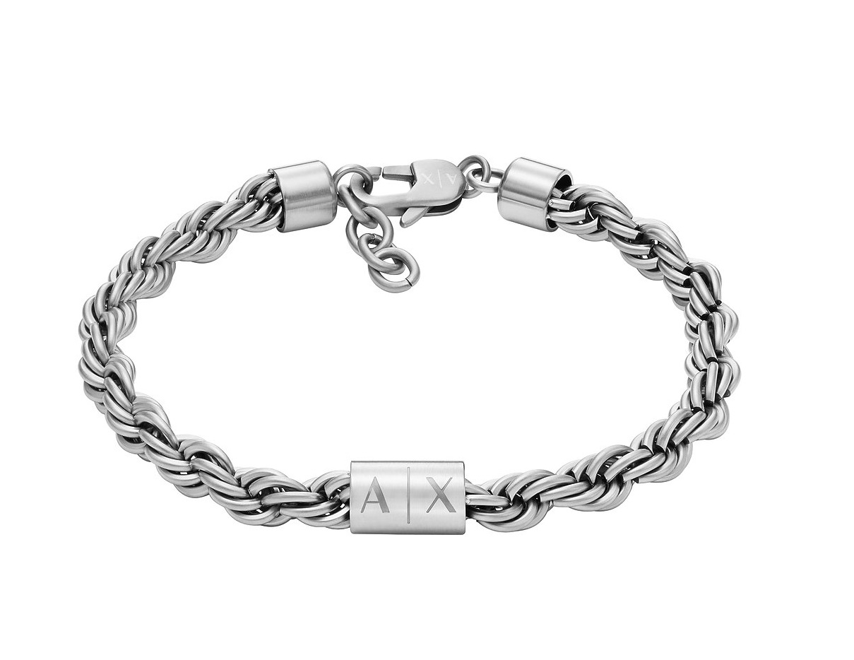 Armani Exchange Moderní pánský ocelový náramek AXG0123040