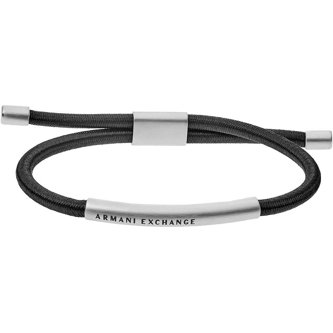 Armani Exchange Bracciale da uomo alla moda con chiusura in acciaio AXG0041040