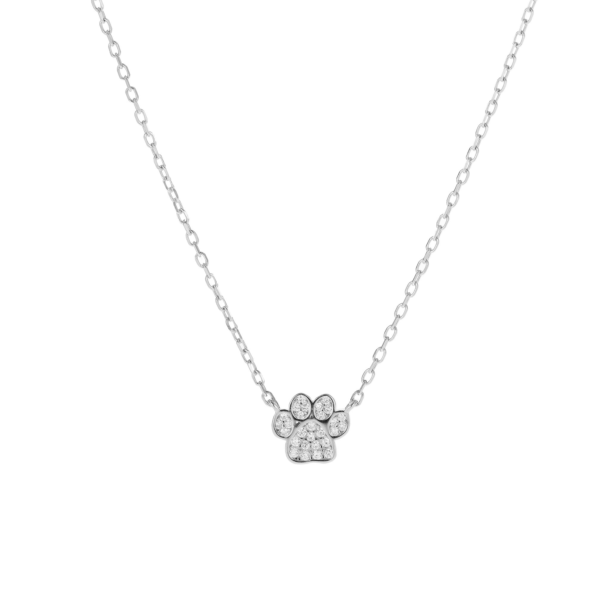 AGAIN Jewelry Strieborný náhrdelník Tlapka AJNA0026