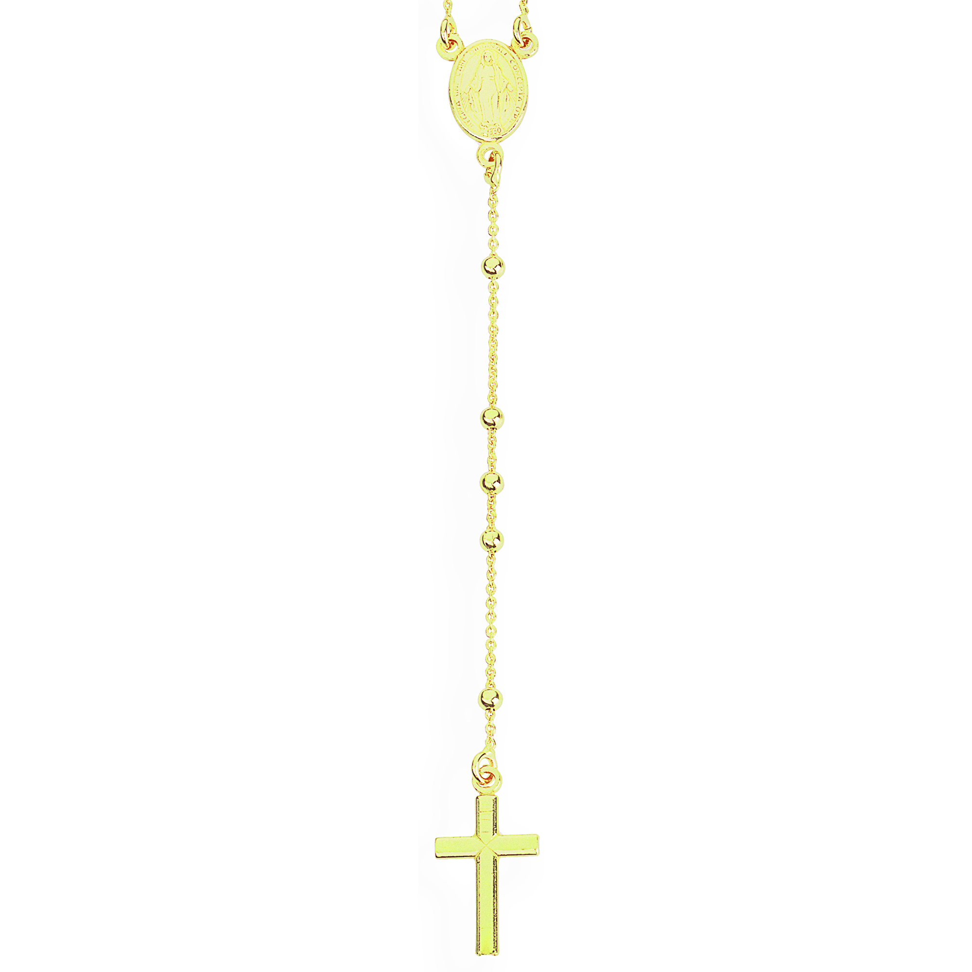 Amen Időtlen aranyozott nyaklánc Rosary CRO25G
