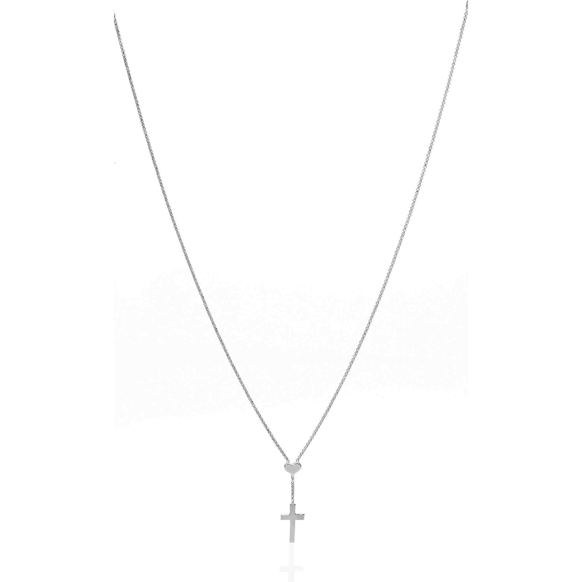 Amen Originální stříbrný náhrdelník Croce CLCHB