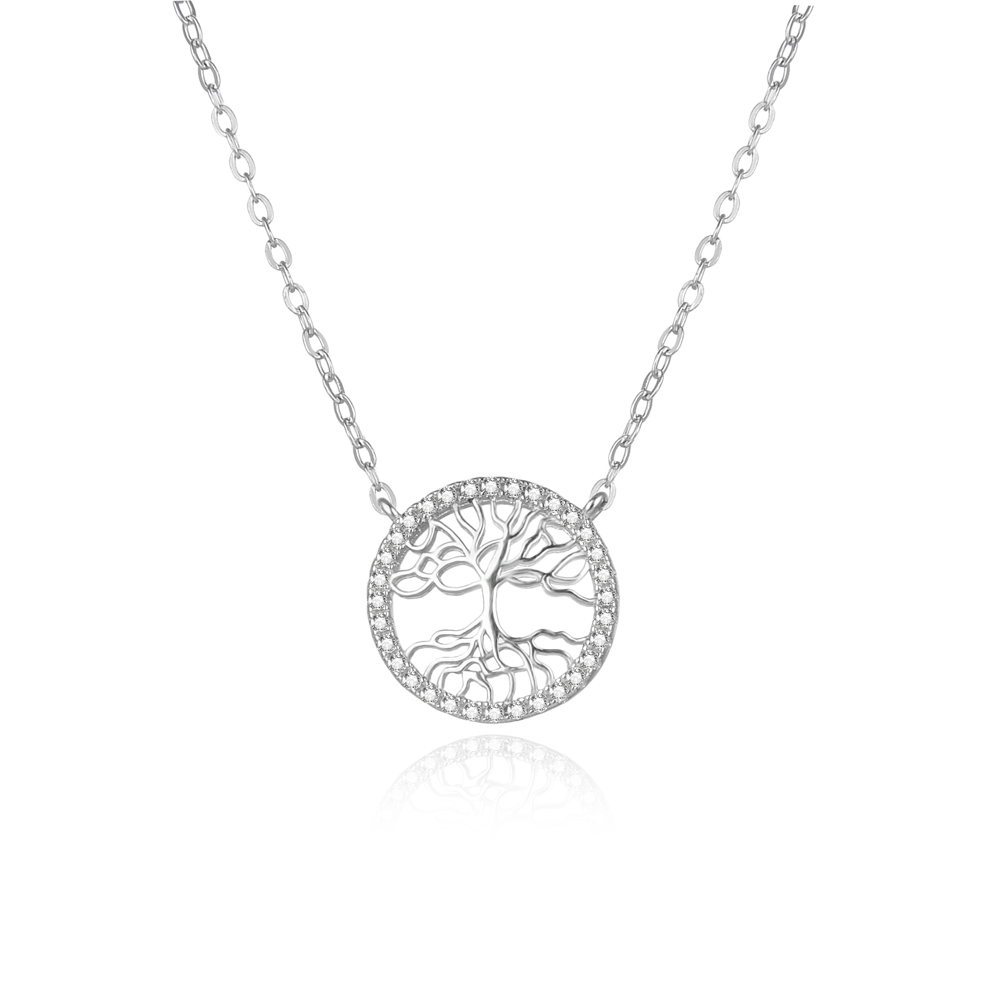 Agato Obľúbený strieborný náhrdelník Strom života AGS1560/47