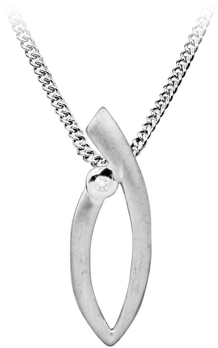 Art Diamond Stříbrný náhrdelník s diamantem DAGS807/50