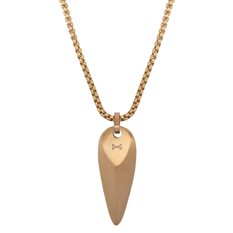 AZE Jewels Dizajnový pozlátený náhrdelník Triangle Dore Ferro AZ-NL003-C-070.