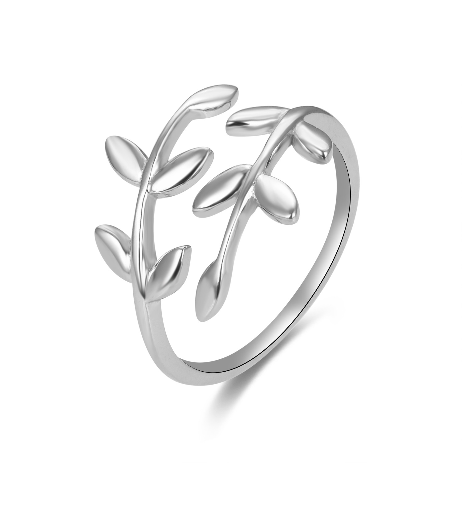 Beneto Otevřený stříbrný prsten s originálním designem AGG468