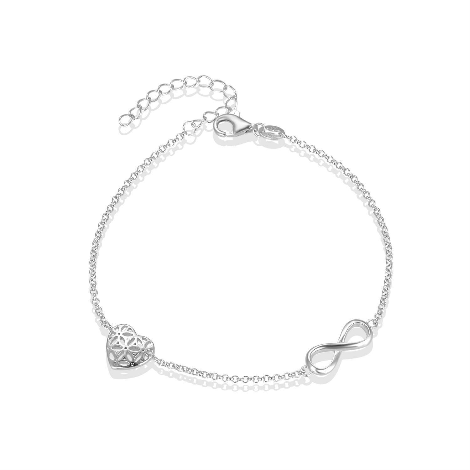 Beneto Bracciale romantico in argento AGB634/21