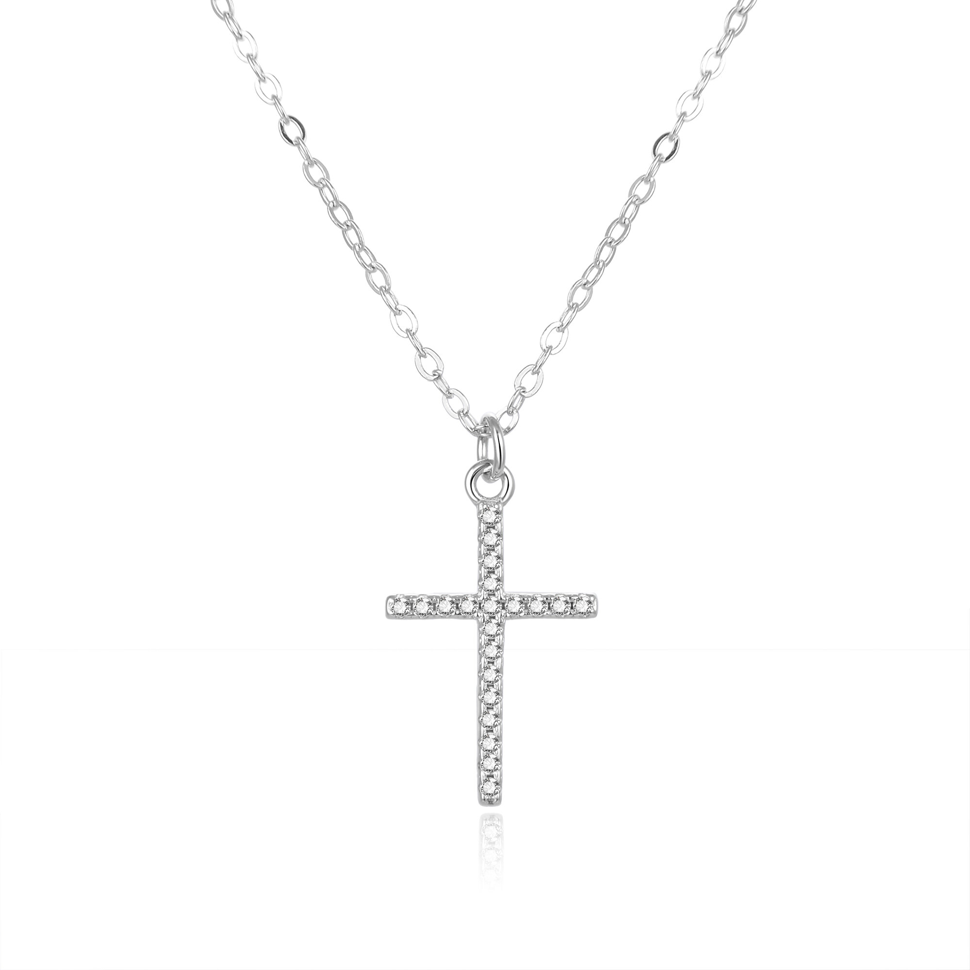 Beneto Collana in argento con Croce AGS849/47