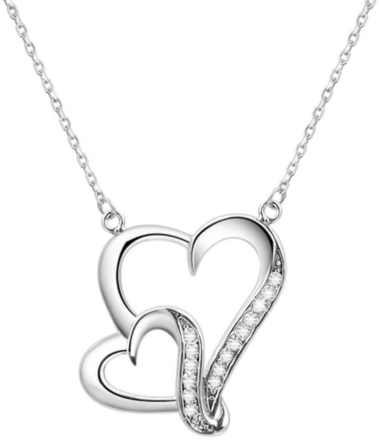 Beneto Collana in argento con cuore AGS291/48