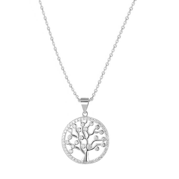 Levně Beneto Stříbrný náhrdelník se stromem života AGS1137/47 (řetízek, přívěsek)