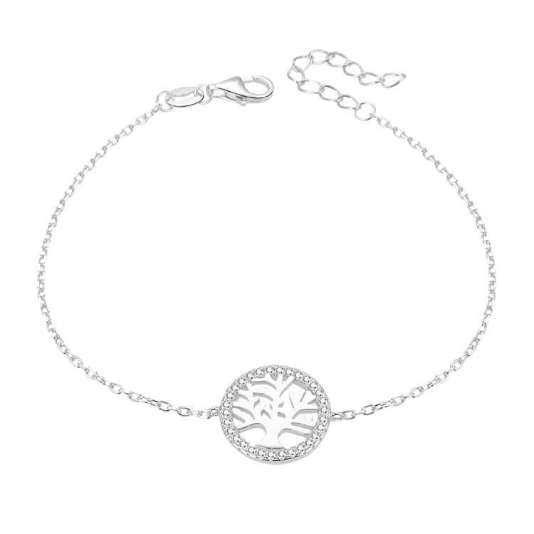 Beneto Braccialetto in argento con albero di vita AGB485