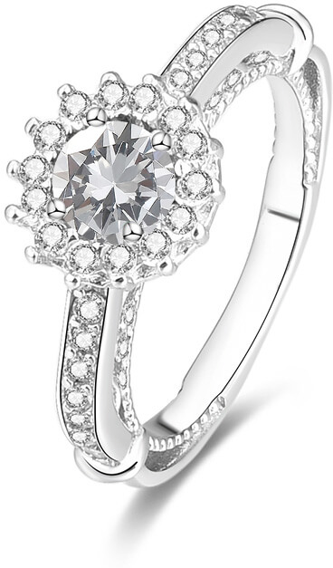 Beneto Stříbrný prsten s krystaly AGG185 52 mm