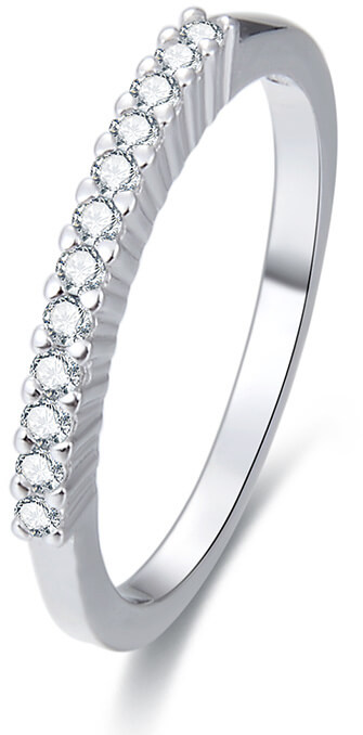 Beneto Stříbrný prsten s krystaly AGG187 58 mm