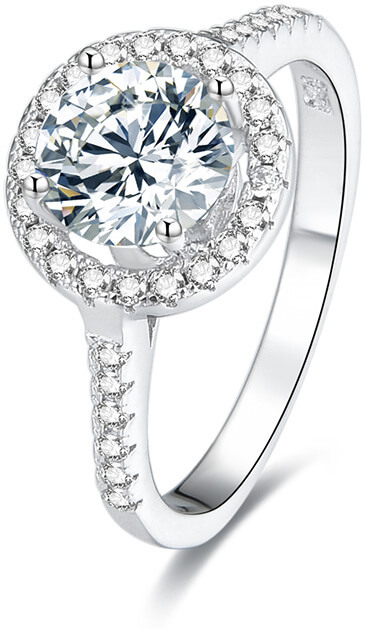Beneto Stříbrný prsten s krystaly AGG193 56 mm