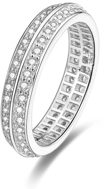 Beneto Stříbrný prsten s krystaly AGG203 54 mm