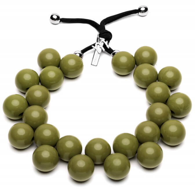 #ballsmania Originální náhrdelník C206 18-0316 Verde Oliva