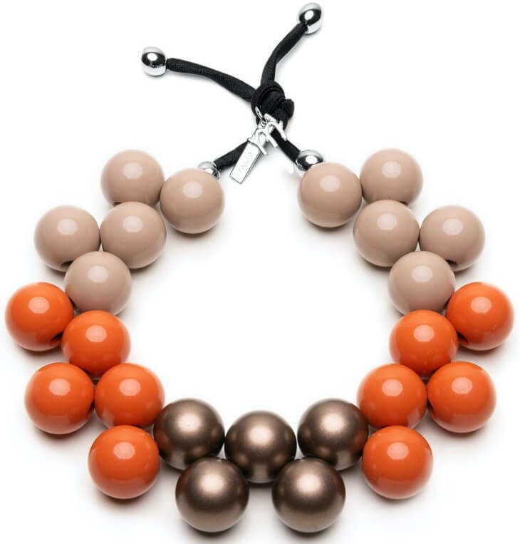 #ballsmania Collana originale C206MSEAS-030 - Beige - Spice Route- Bronzo Metal