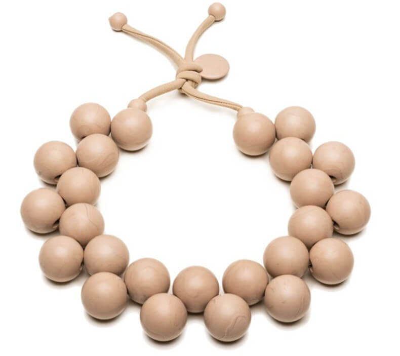 #ballsmania Originální béžový náhrdelník Bioballs Beige C206-0002 BE