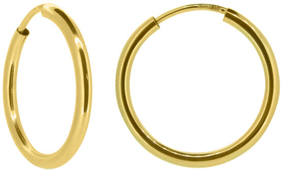 Brilio Dámské náušnice kruhy ze žlutého zlata P005.750112005.75 5,5 cm