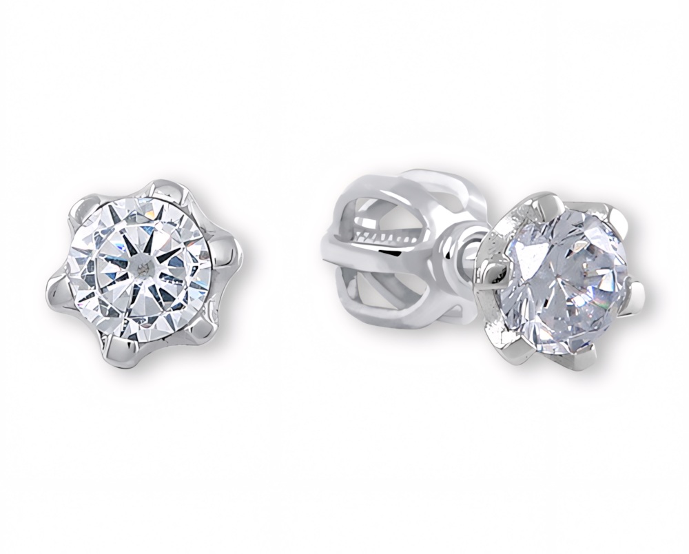 Soliter Náušnice z bieleho zlata s kryštálmi 236 001 00765 07